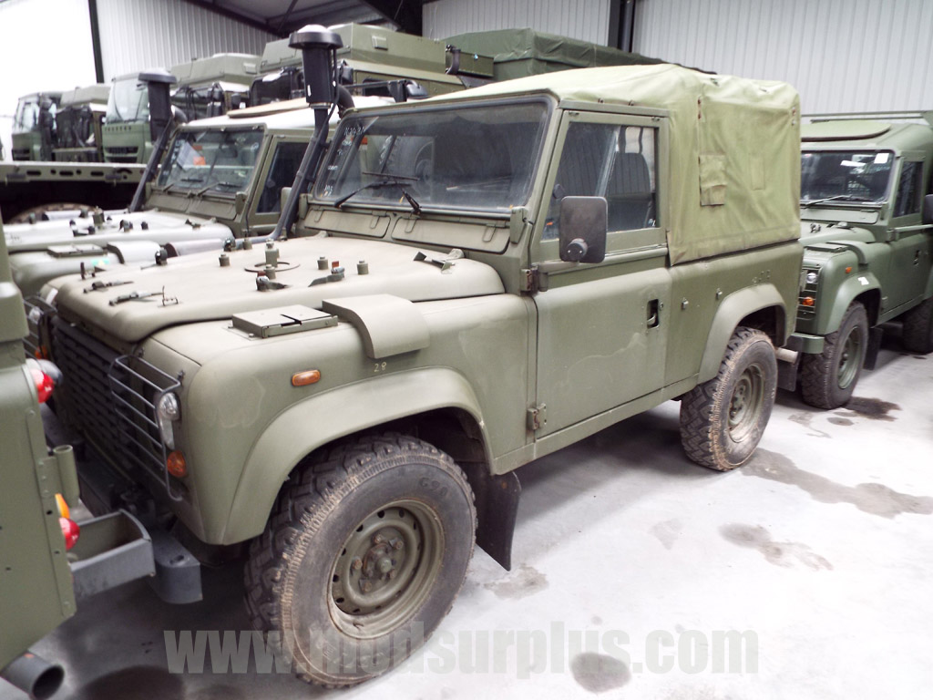 Land Rover Defender 90 Wolf RHD Soft Top (Remus) - ex military vehicles for sale, mod surplus