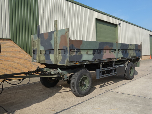 Kassbohrer 2 axle draw bar cargo trailer - Govsales of ex military vehicles for sale, mod surplus