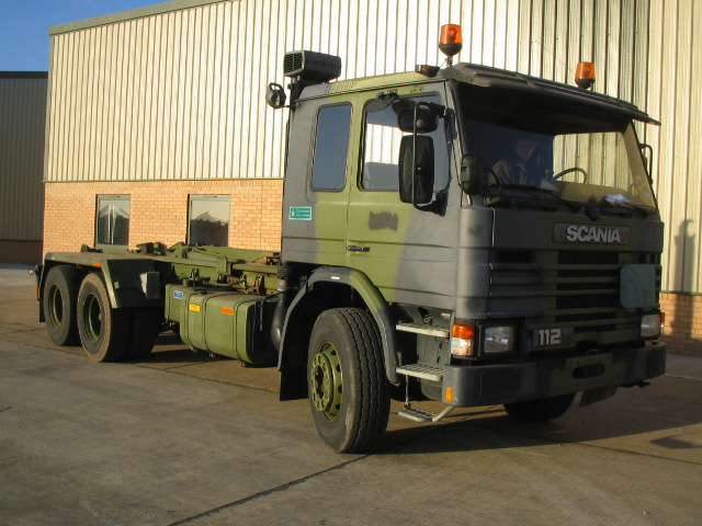 Scania 112H 6x2 drops hook loader - Govsales of ex military vehicles for sale, mod surplus