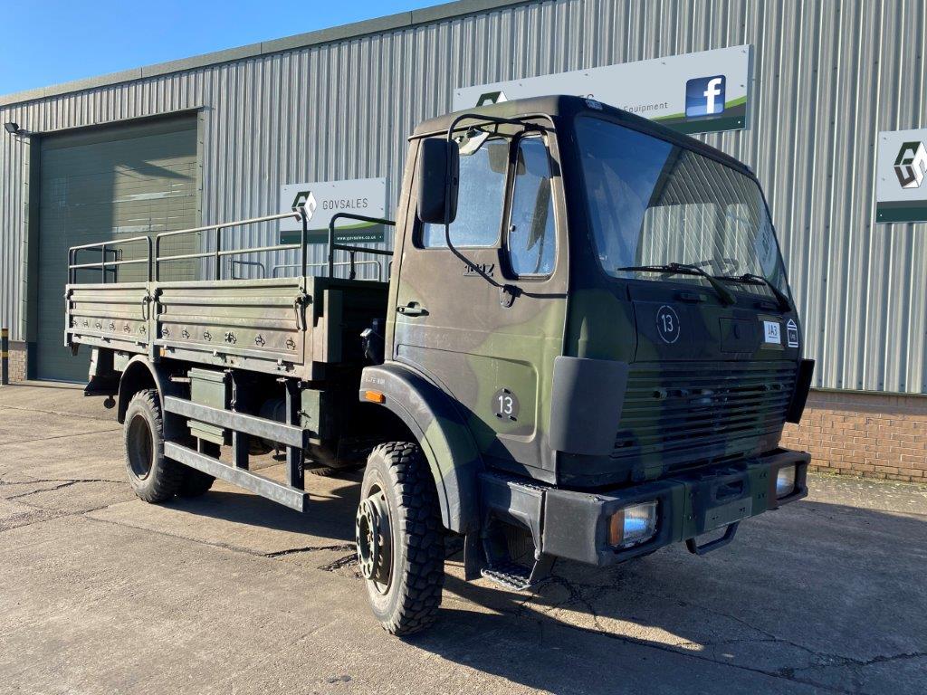 military vehicles for sale - Mercedes 1017 4x4 Drop Side Cargo Truck