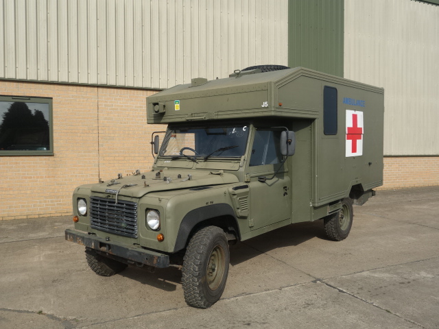 Land Rover 130 Defender Wolf RHD Evac Unit - Govsales of ex military vehicles for sale, mod surplus