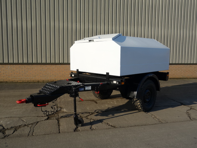 Trailer (Drawbar) tanker with new 1500 litre bunded tank - Govsales of ex military vehicles for sale, mod surplus