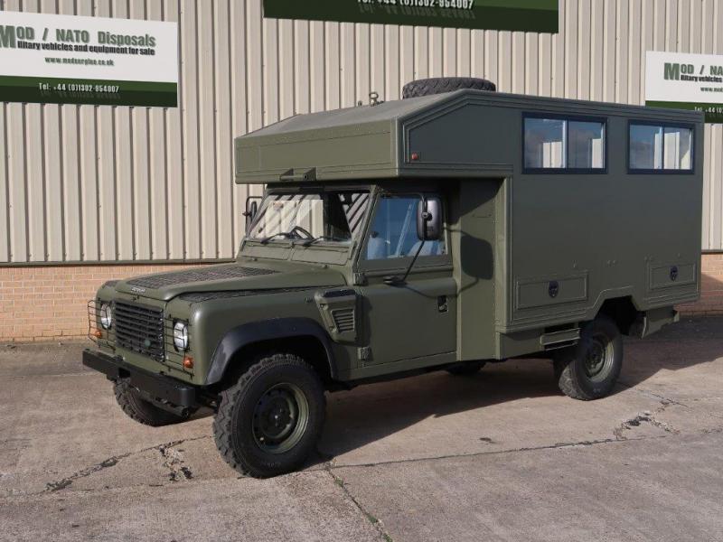 military vehicles for sale - Land Rover Defender 130 Wolf Gun Bus (shoot vehicle)