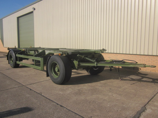 Eichkorn 20ft 20,000 kg skeleton / container trailer - Govsales of ex military vehicles for sale, mod surplus