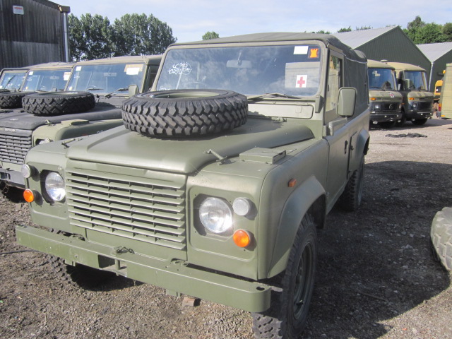 Land Rover Defender 110 2.5L NA Diesel (Soft Top) - Govsales of ex military vehicles for sale, mod surplus