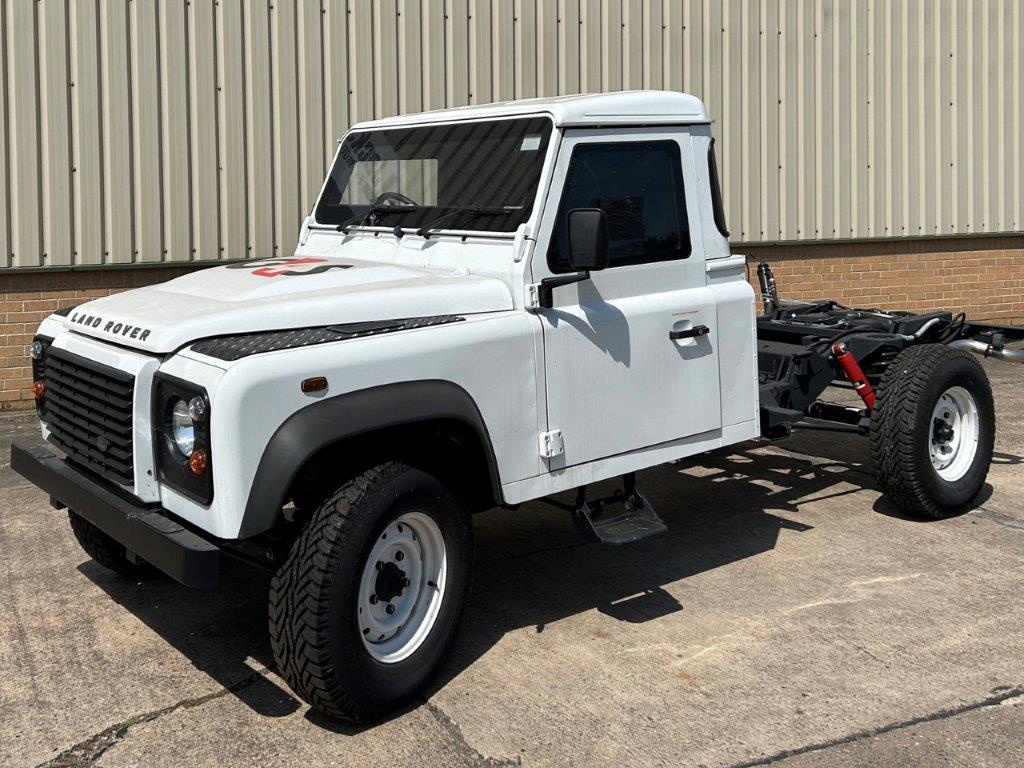 Unused Armoured Land Rover Defender 130 Chassis Cab - Govsales of ex military vehicles for sale, mod surplus