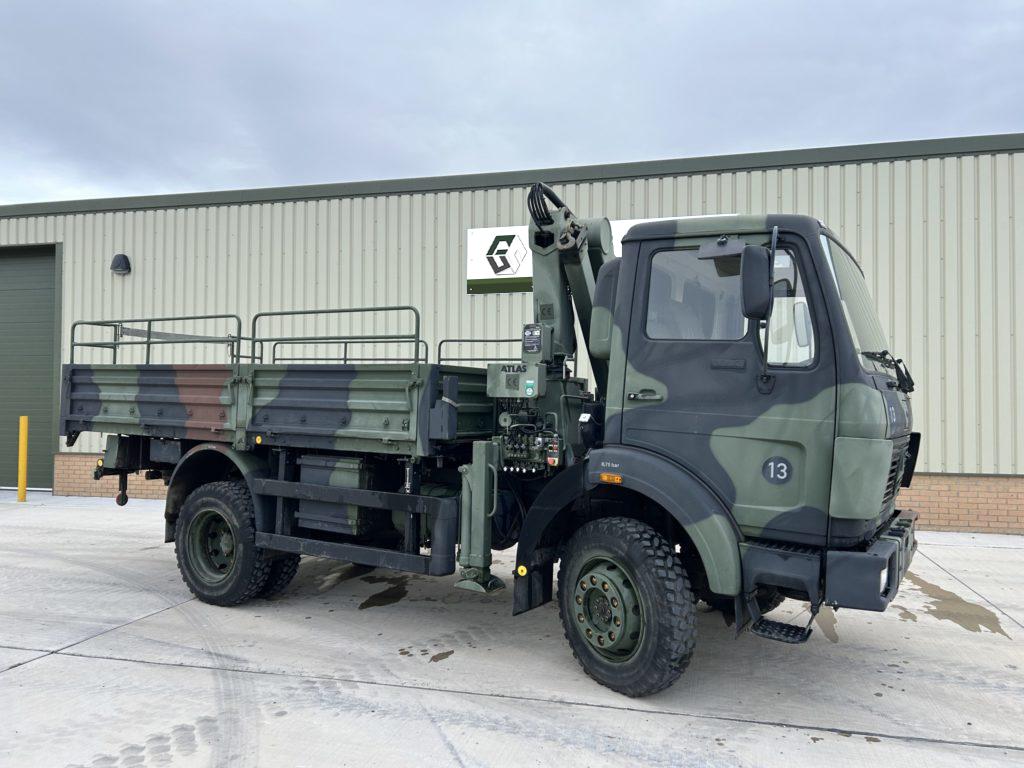 Mercedes 1017 4x4 Cargo Truck With Crane - Govsales of ex military vehicles for sale, mod surplus