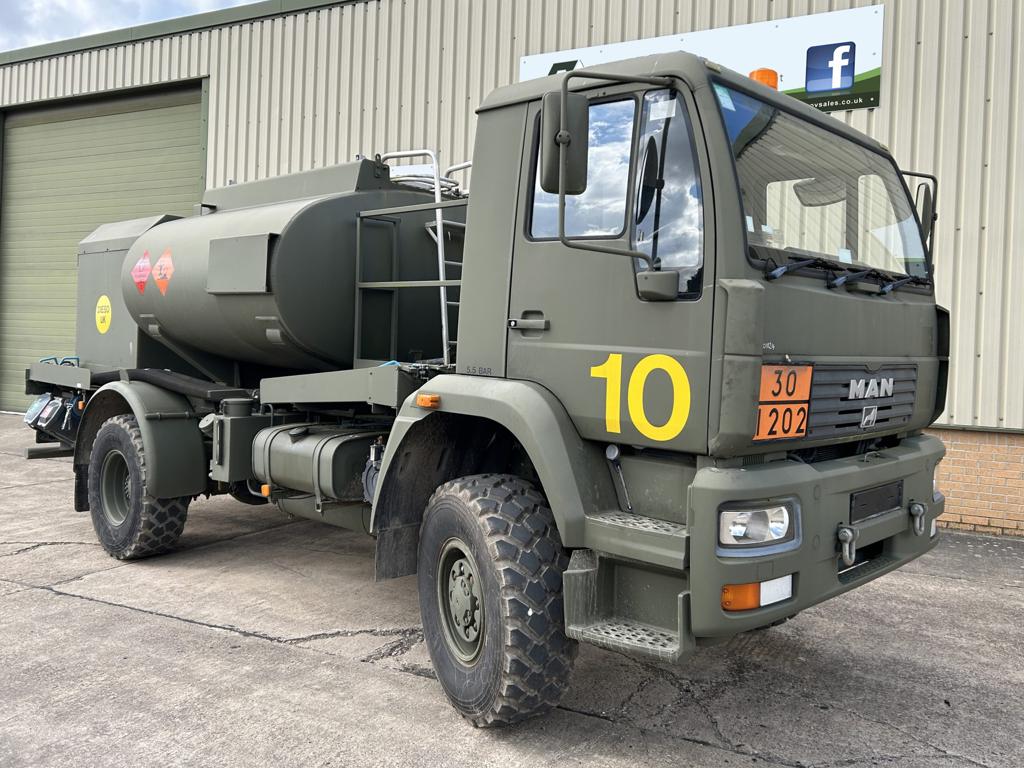MAN LE14.220 4x4 5,000 Litre Aviation Fuel Delivery Tanker - Govsales of ex military vehicles for sale, mod surplus